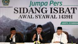 Pemerintah Tetapkan 1 Syawal 1439 H Jatuh pada 15 Juni 2018