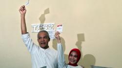 Cagub Jateng Ganjar Pranowo Nyoblos di TPS 2 Semarang