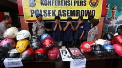 Tim Reskrim Polsek Asemrowo Ringkus Penadah Motor dan Helm Curian