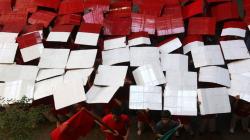 Aksi Teatrikal Pelajar SD Kreatif Surabaya Sambut Hari Kemerdekaan RI