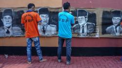 Peringati HUT ke-73 RI, Warga Binaan Rutan Rowobelang Melukis Pahlawan Nasional