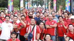 Foto-Foto Antusiasme Warga Nonton Pembukaan Asian Games 2018