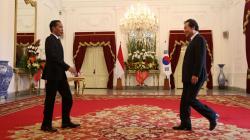 Presiden Jokowi Terima Kunjungan PM Korea Selatan di Istana Merdeka