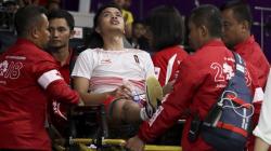 Momen Perjuangan Anthony Sinisuka Ginting hingga Ditandu Tim Medis