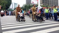 Gubernur Anies Resmikan Jalur Khusus Disabilitas di Halte Transjakarta BI
