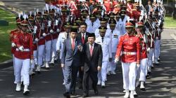Kirab 9 Gubernur dan Wakil Gubernur sebelum Dilantik Presiden Jokowi