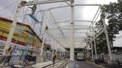 Begini Progres Pembangunan Skybridge Pasar Tanah Abang