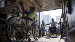 Atlet Difabel Ikut Simulasi Transportasi Asian Para Games 2018