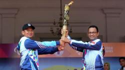 Meriahnya Pawai Obor Asian Para Games 2018 di Jakarta