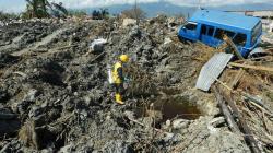 Lokasi Terdampak Likuifaksi di Petobo Disemprot Cairan Disinfektan