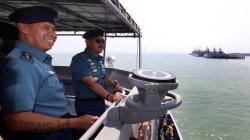 Pangkoarmada II Inspeksi Kapal Perang TNI AL