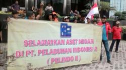 Aksi Massa Tuntut KPK Tindaklanjuti Temuan BPK Soal Pelindo II