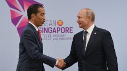 Presiden Jokowi Bertemu Presiden Vladimir Putin di Singapura