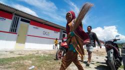 Pengungsi Gempa Sulteng Mulai Menempati Ratusan Hunian Sementara