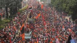 Pawai Kemenangan Persija bersama Ribuan Jakmania Menuju Balai Kota