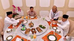 Jokowi, JK dan Ma'ruf Amin Makan Bersama sebelum Debat Pilpres 2019