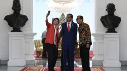 Momen Liliyana Natsir Pamit ke Presiden Jokowi