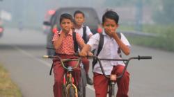 Kabut Asap akibat Kebakaran Lahan Ganggu Aktivitas Warga Aceh