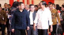 HT Sambut Kedatangan Jokowi dan Prabowo saat Debat Pilpres 2019