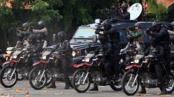 Amankan Pemilu 2019, TNI-Polri Gelar Simulasi Sispamkota