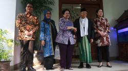 Megawati Terima Kunjungan Cawapres 01 Ma'ruf Amin