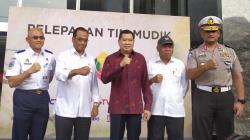 HT bersama Menhub dan Menteri PUPR Lepas Tim Mudik MNC Media 2019