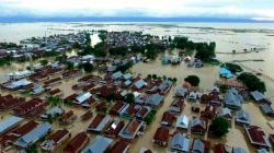 Penampakan dari Udara Kabupaten Wajo Sulsel Terendam Banjir hingga 2 Meter