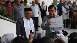 Jusuf Kalla Berikan Informasi kepada Ma'ruf Amin Soal Tugas Wapres