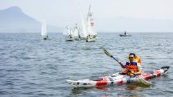 Promosi Wisata Air, Ridwan Kamil Bermain Kayak di Waduk Jatiluhur