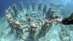 Snorkeling Melihat Patung Nest di Dalam Laut Gili Meno Lombok Utara