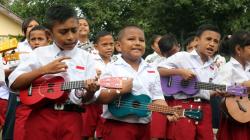 Peringati Hari Anak Nasional 2019, Siswa SD di Ambon Main Ukulele
