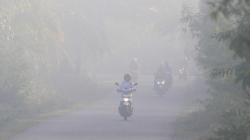 Kabut Asap Tebal Ganggu Aktivitas Warga Aceh Barat