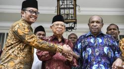 Ma'ruf Amin Serukan Persatuan Indonesia saat Bertemu Pendeta Papua