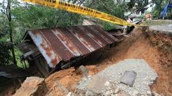 Tanah Bergerak di Limapuluh Kota Sumbar, Jalan dan Rumah Amblas