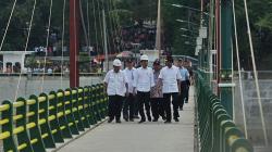 Presiden Jokowi Resmikan Bendungan Kamijoro Yogyakarta 