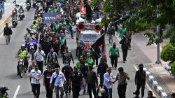 Ribuan Pengemudi Ojek Online Tuntut Pemerintah Evaluasi Tarif