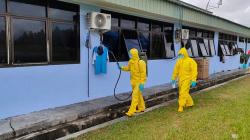 Lokasi 238 WNI Diobservasi Rutin Disemprot Disinfektan