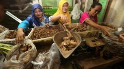 Warga Berburu Empon-Empon di Pasar Wonokromo Surabaya