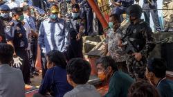 KKP Amankan 5 Kapal Asing saat Ilegal Fishing di Perairan Natuna Utara