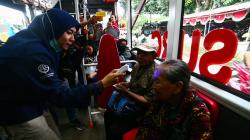 Antisipasi Virus Korona, Dishub Surabaya Cek Suhu Tubuh Penumpang Bus