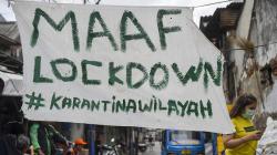 Potret Karantina Wilayah Jakarta oleh Warga Secara Mandiri