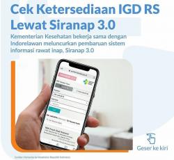 Cek Ketersediaan IGD Rumah Sakit, Gunakan Aplikasi Siranap 3.0