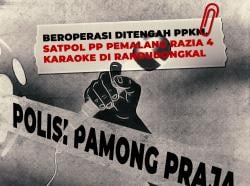 Beroperasi Ditengah PPKM, Satpol PP Pemalang Razia 4 Karaoke di Randudongkal