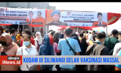 Video Pangdam III Siliwangi Mayjen TNI Agus Subiyanto Tinjau Vaksinasi Massal