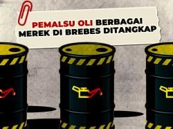 Pemalsu Oli Berbagai Merek di Brebes Ditangkap