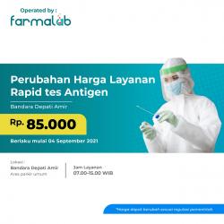 Tarif Rapid Test Antigen Covid-19 di AP II Turun, Segini Harganya