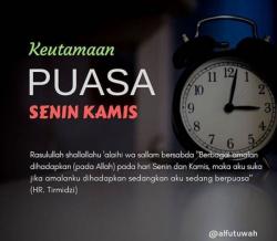 5 Keutamaan Mengamalkan Puasa Senin Kamis