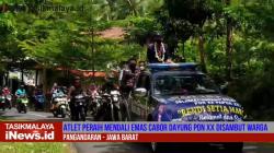 Video Peraih Mendali Emas PON XX Diarak Warga Pangandaran Bagai Pahlawan