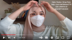 5 Tutorial Hijab Pashmina Cantik saat Pakai Masker