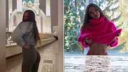 Model Cabul Tampil Seronok di Depan Masjid Kazan Bikin Geger 